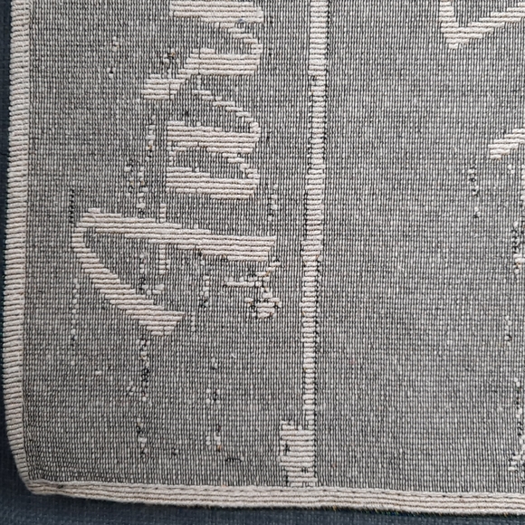 Set 4 Placemats Tablemat Gray White Rooster 13" x 19" Washable Farm Fresh Eggs - Picture 3 of 7